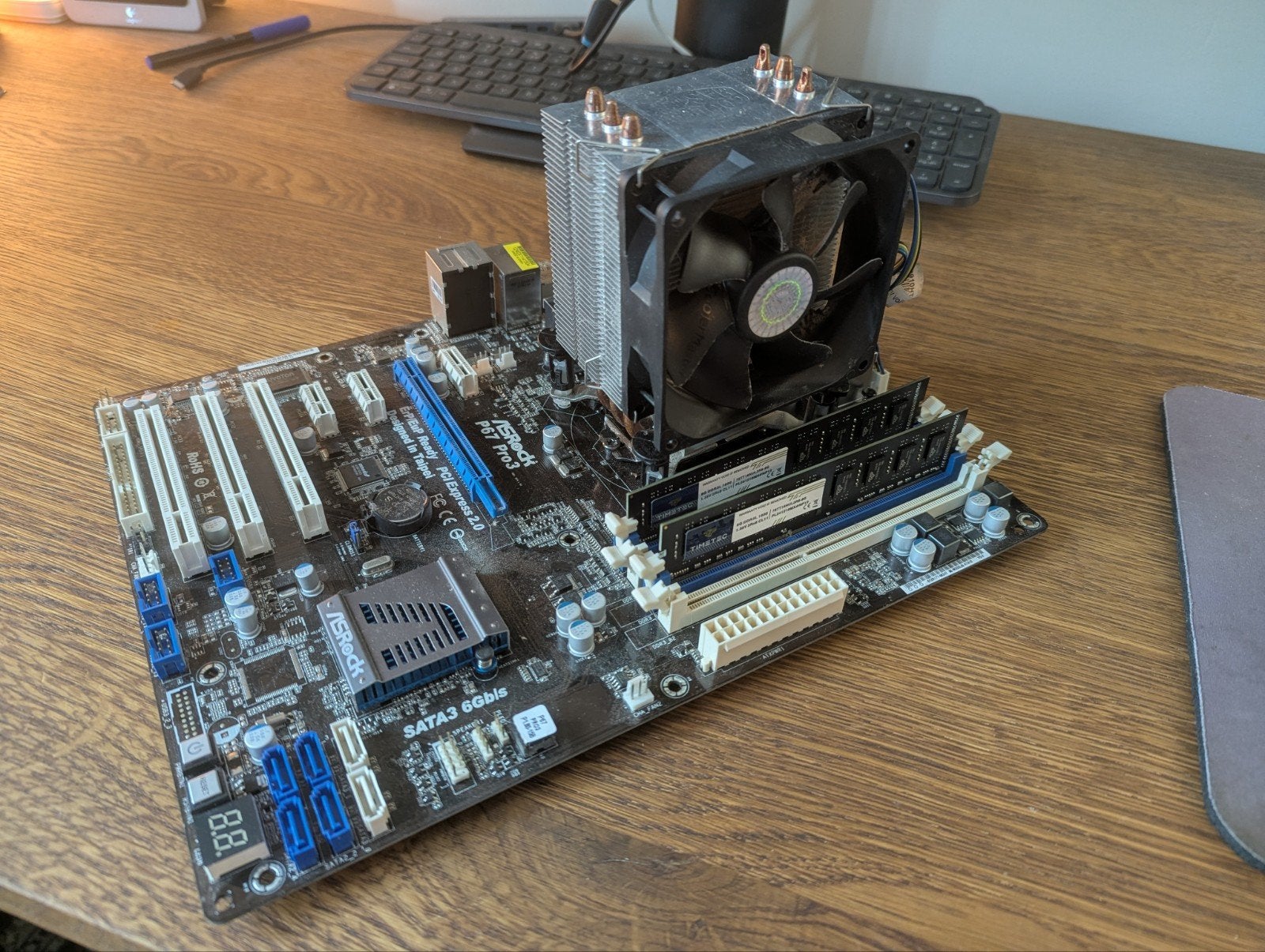 ASRock P67 Pro3 + Intel i5-2500K + 16GB DDR3 + Cooler Master, Computers en Software, RAM geheugen, Gebruikt, Desktop, 16 GB, DDR3