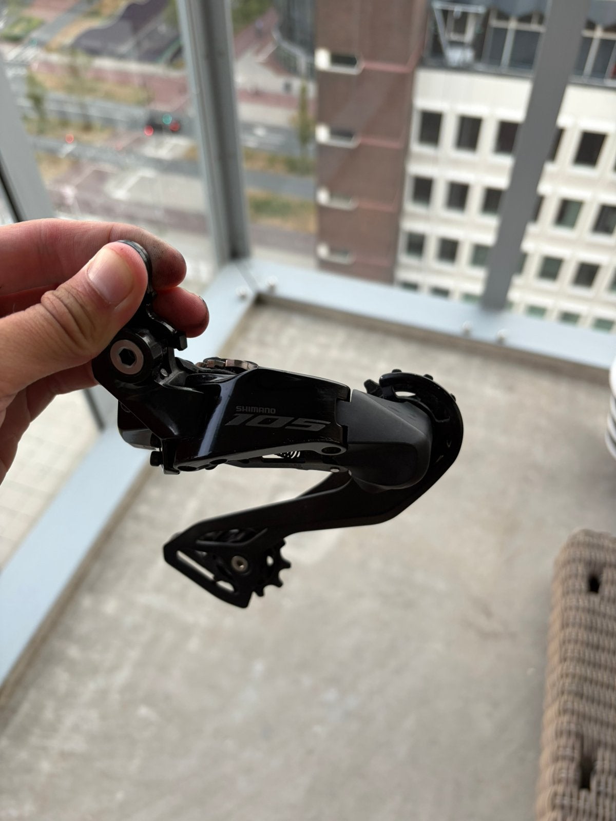 Shimano 105 DI2 12 speed Rear Derailleur, Overige merken, Carbon, Ophalen of Verzenden, Zo goed als nieuw