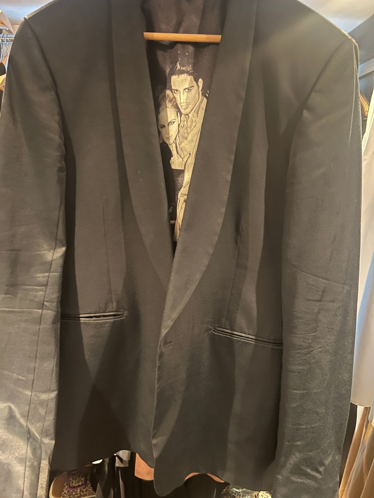 Hans Ubbink Zwart Colber met Unieke Voering maat 54, Kleding | Heren, Kostuums en Colberts, Ophalen of Verzenden, Zo goed als nieuw