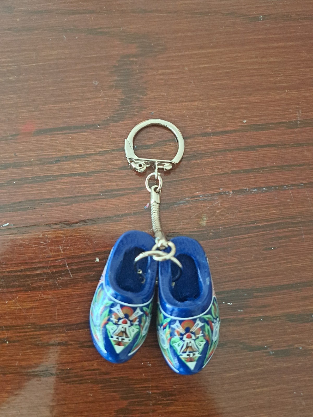 Sleutelhanger met Delfts blauwe klompjes, Ophalen of Verzenden, Zo goed als nieuw, Overige typen