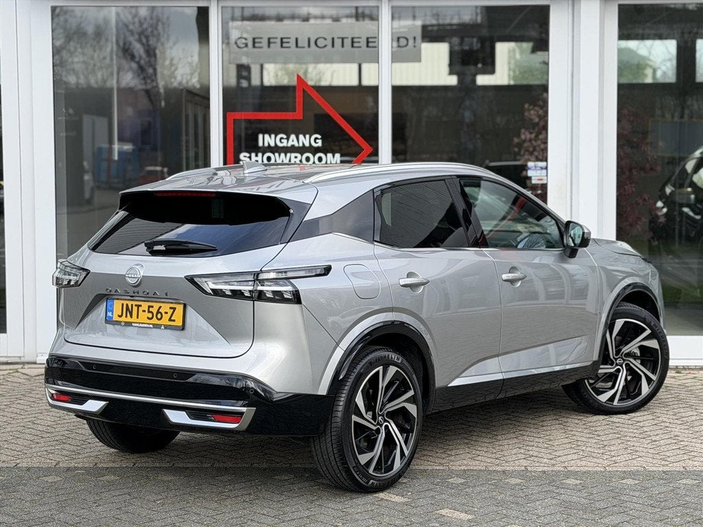 NISSAN Qashqai 1.3 Mild-Hybrid 158pk Xtronic Tekna Plus | Le, 12 maanden, 4 cilinders, Traction-control, Hybride Elektrisch/Benzine
