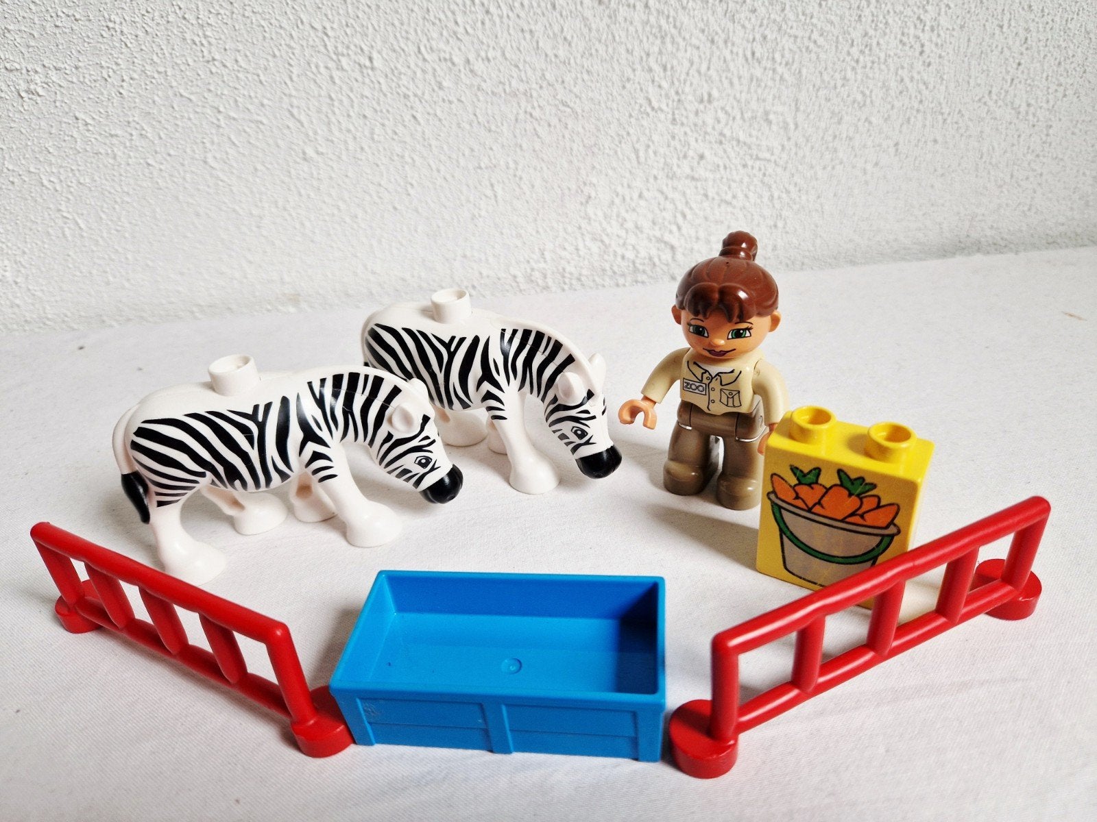 Duplo dierentuin dieren safari zebra, Ophalen of Verzenden, Gebruikt, Duplo
