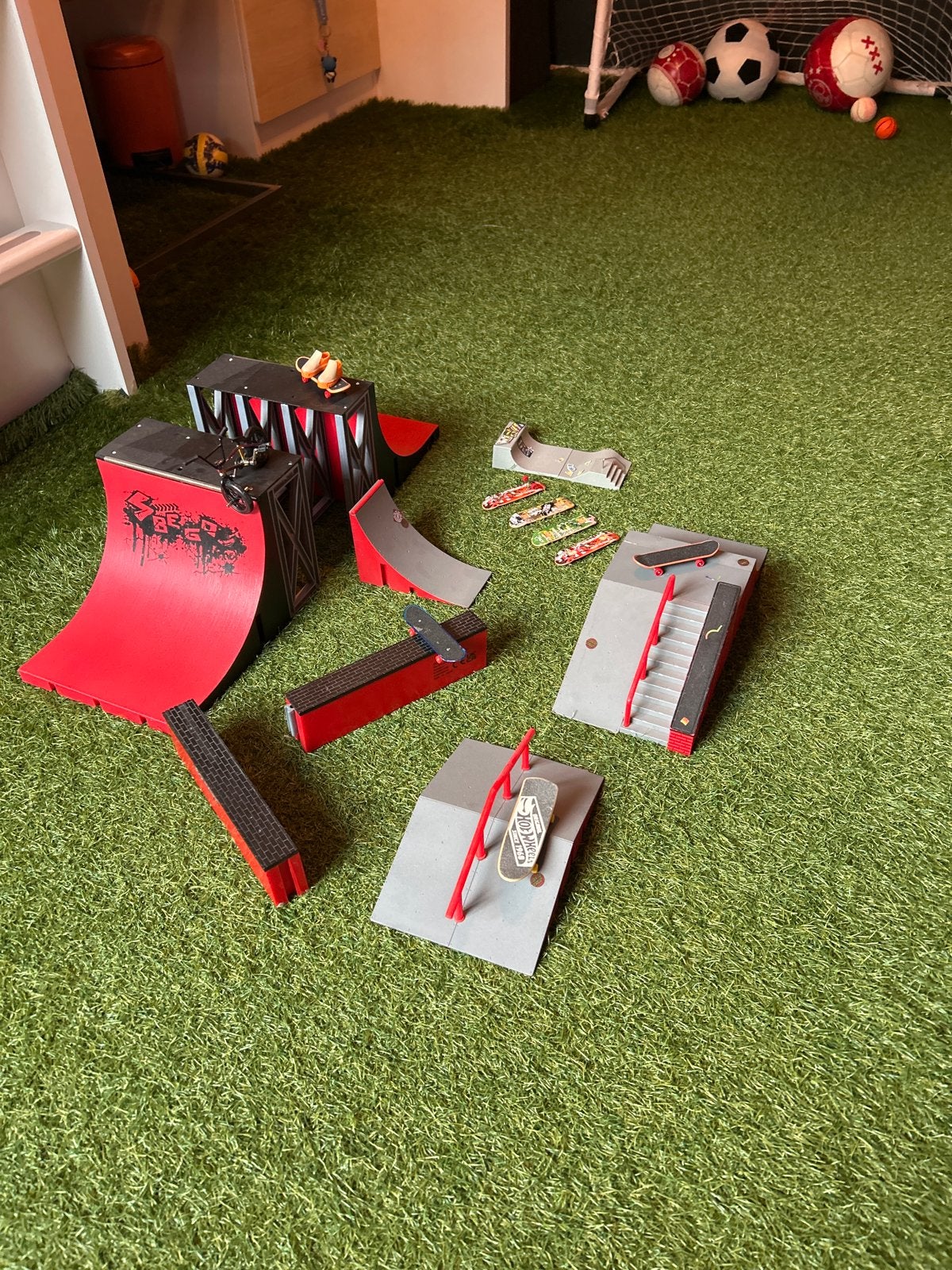 Grote Finger Skate Park Set met Boards, Schoenen & BMX, Ophalen of Verzenden, Gebruikt, Jongen of Meisje