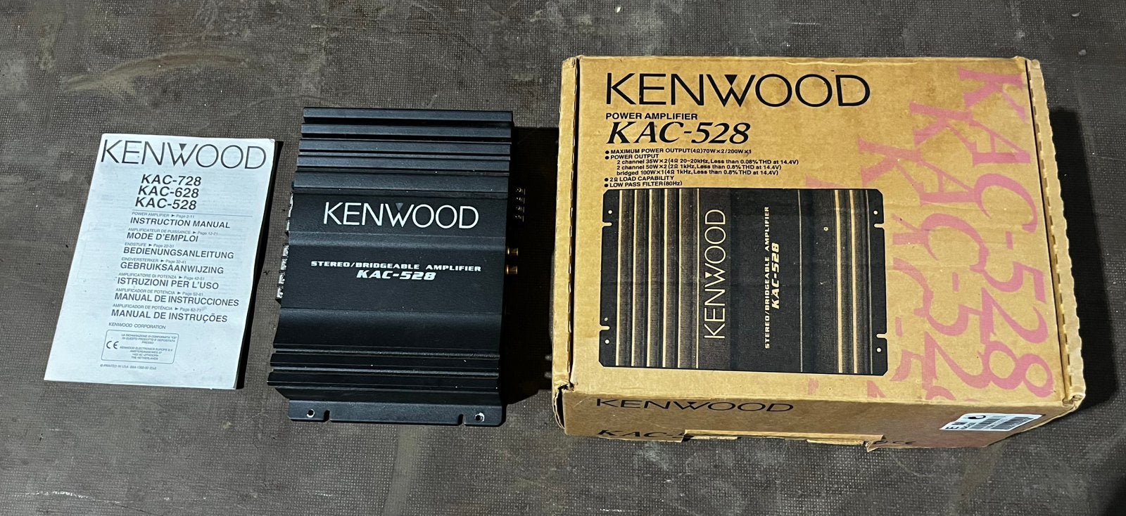 Kenwood Auto versterker, Auto diversen, Ophalen of Verzenden, Gebruikt