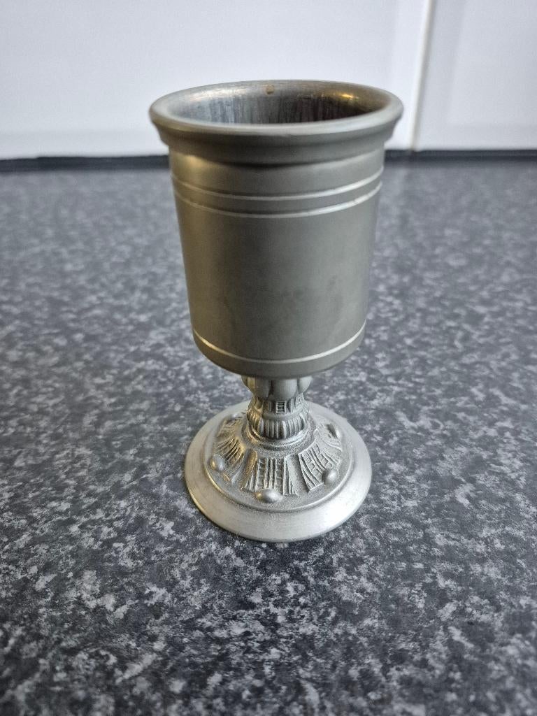 tinnen beker, Antiek en Kunst, Antiek | Tin, Ophalen of Verzenden
