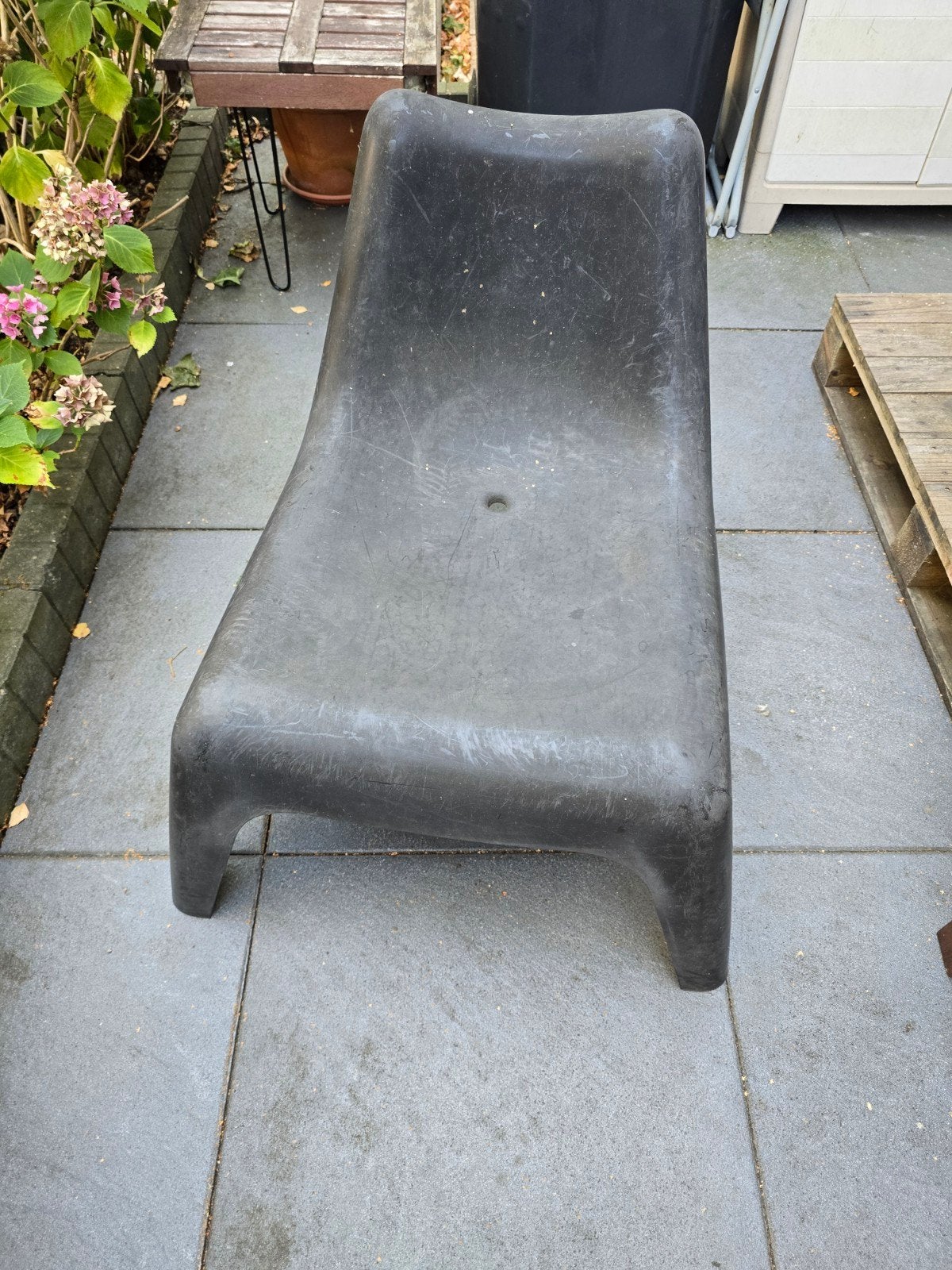 ikea ps vago tuinstoel zwart 2x, Tuin en Terras, Ligbedden, Ophalen, Gebruikt, Kunststof
