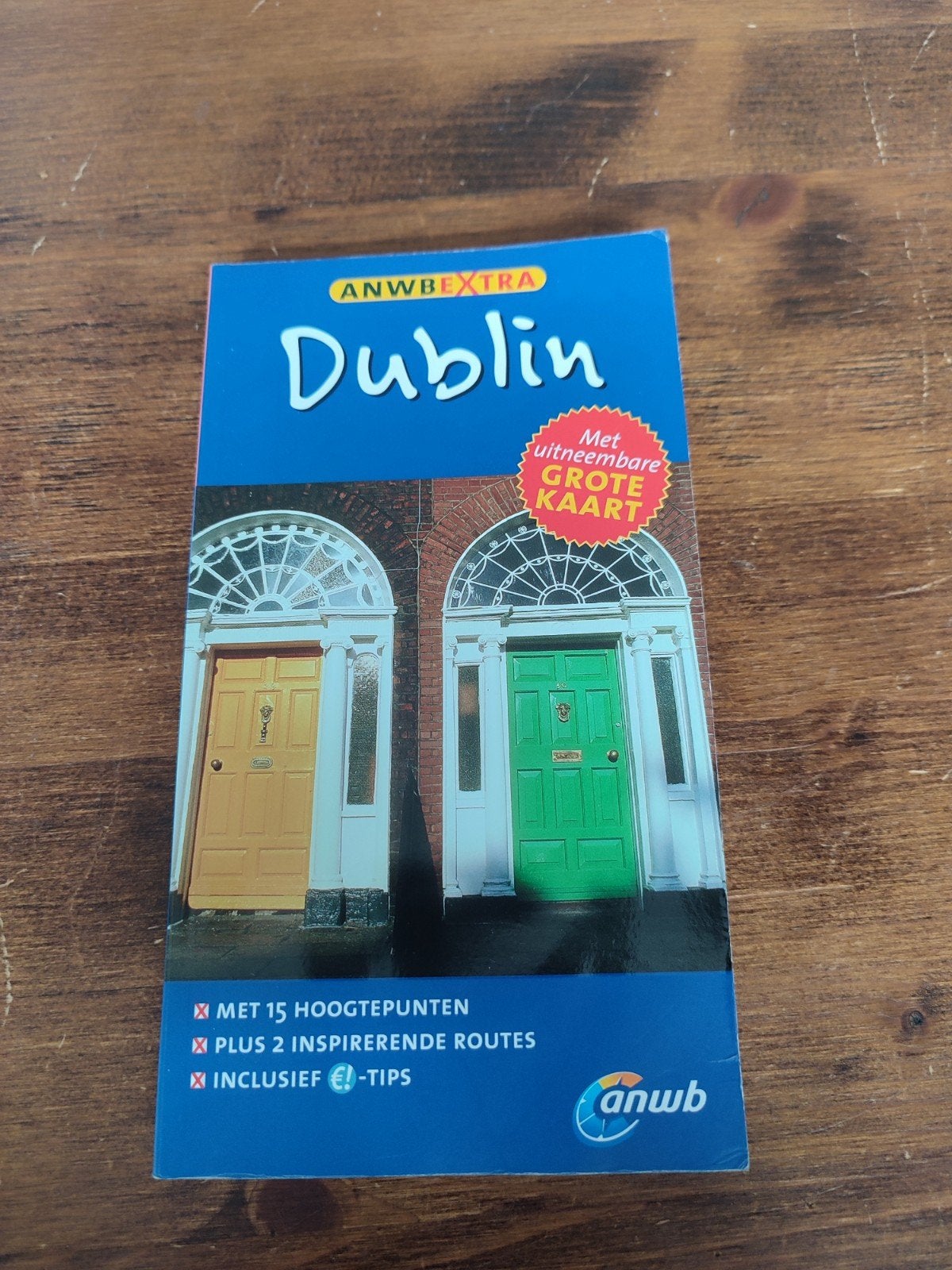 ANWB Extra Dublin Reisgids met uitneembare kaart, Europa, Ophalen of Verzenden, Zo goed als nieuw, Reisgids of -boek