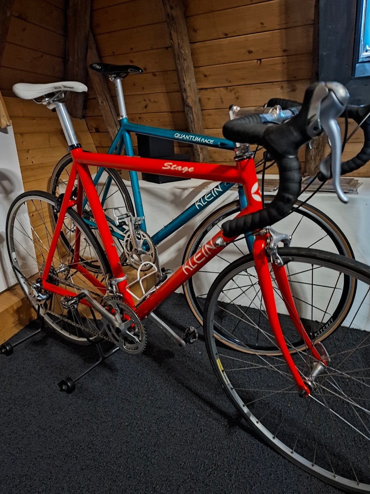klein stage racefiets vintage retro, 28 inch, 10 tot 15 versnellingen, Velgrem, Aluminium
