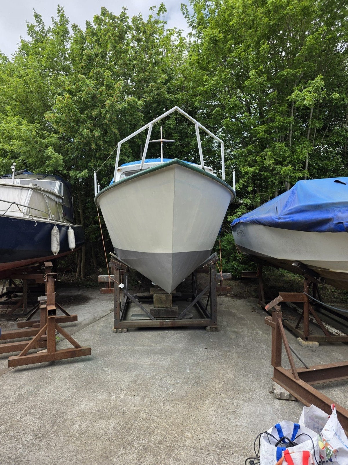 Kajuitboot met dieselmotor, Watersport en Boten, Motorboten en Motorjachten, Ophalen, Gebruikt, Diesel, 85 cm