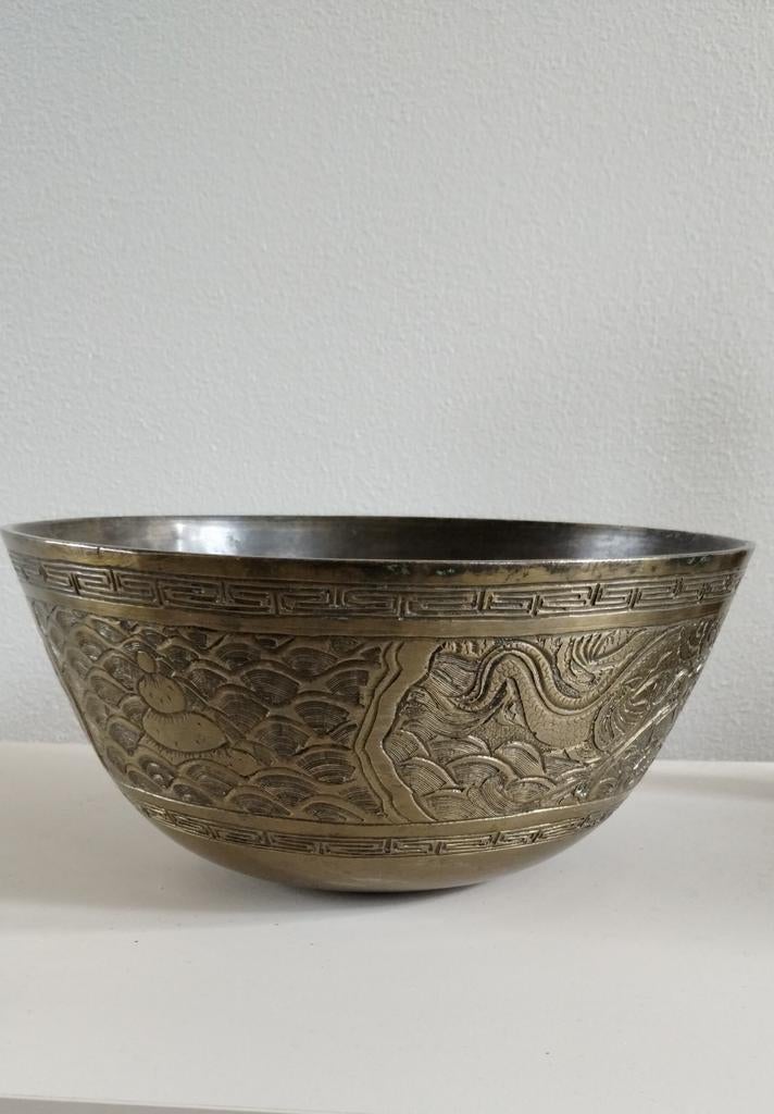 Tempel wierook kom brons. Klankschaal. Waterschaal, Antiek en Kunst, Ophalen of Verzenden