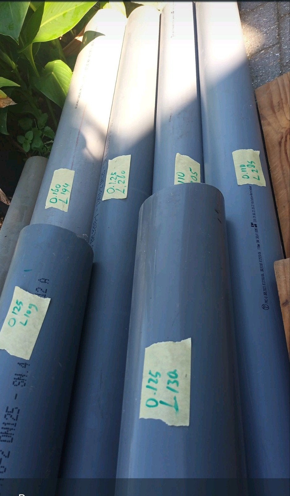 Diverse PVC buizen - Afvoer, rechte buis, bochten, Ophalen, Afvoer, Gebruikt, Pvc