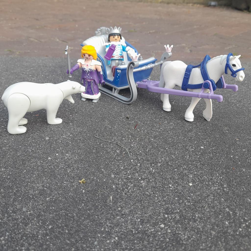 Playmobil Winterprinses en Prins met slee en ijsbeer, Ophalen of Verzenden, Gebruikt, Jongen of Meisje