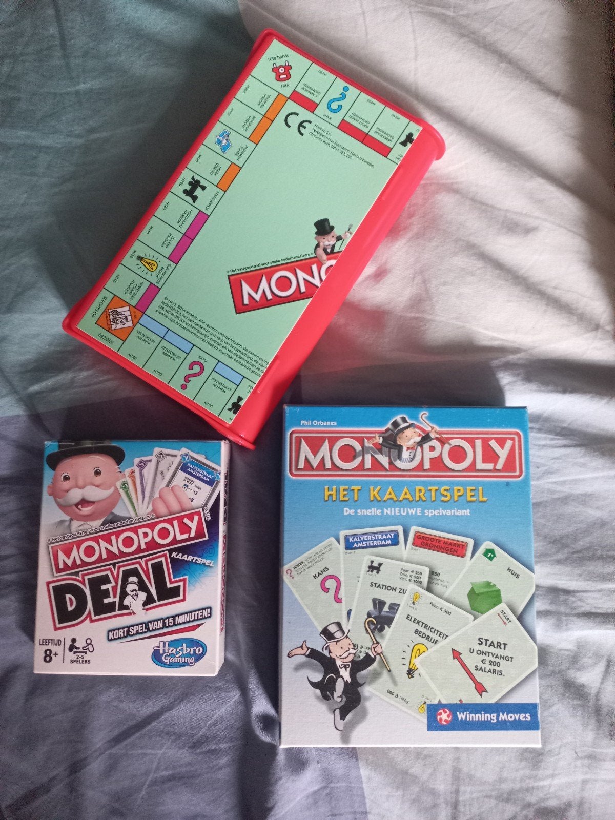 Set met 3 MONOPOLY spellen, Een of twee spelers, Ophalen of Verzenden, Gebruikt, Hasbro Gaming, Winning Moves