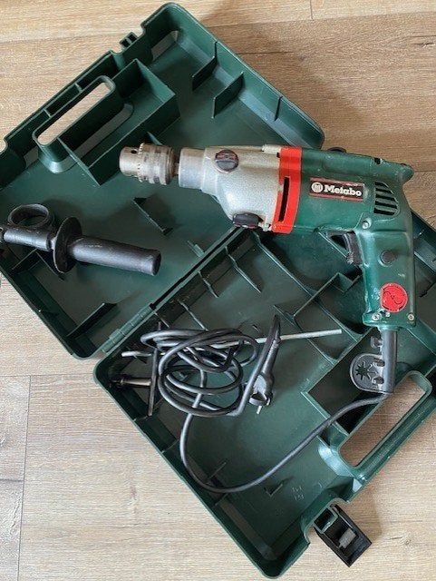 Metabo boormachine, incl boorstandaard, Ophalen, Gebruikt, Boormachine, Klopboormechanisme