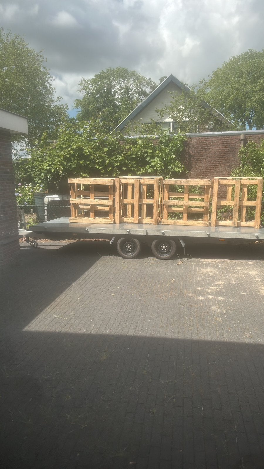 Vier kuub pallets - handig voor opslag of aanmaak, Minder dan 3 m³, Ophalen