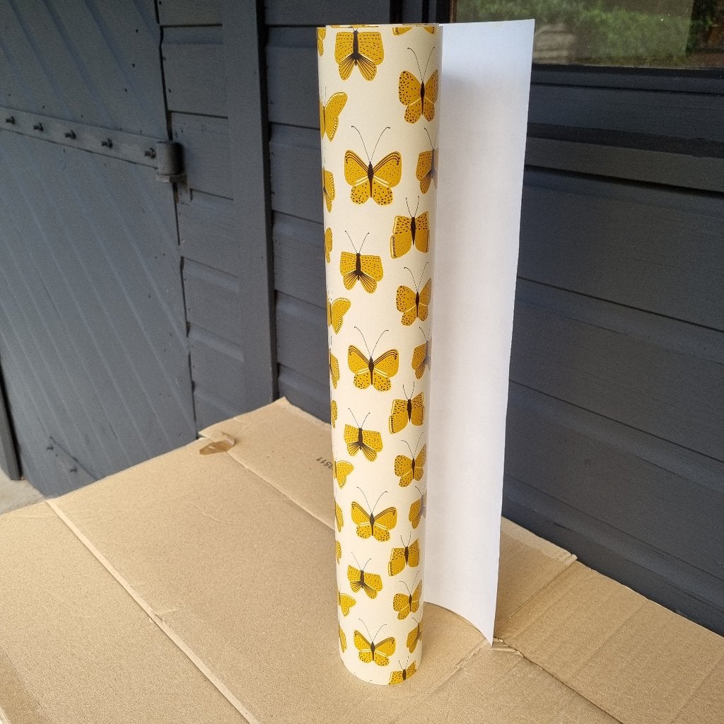 Cadeaupapier toonbankrol vlinders papier rol winkelrol 50cm, Diversen, Verzenden, Nieuw