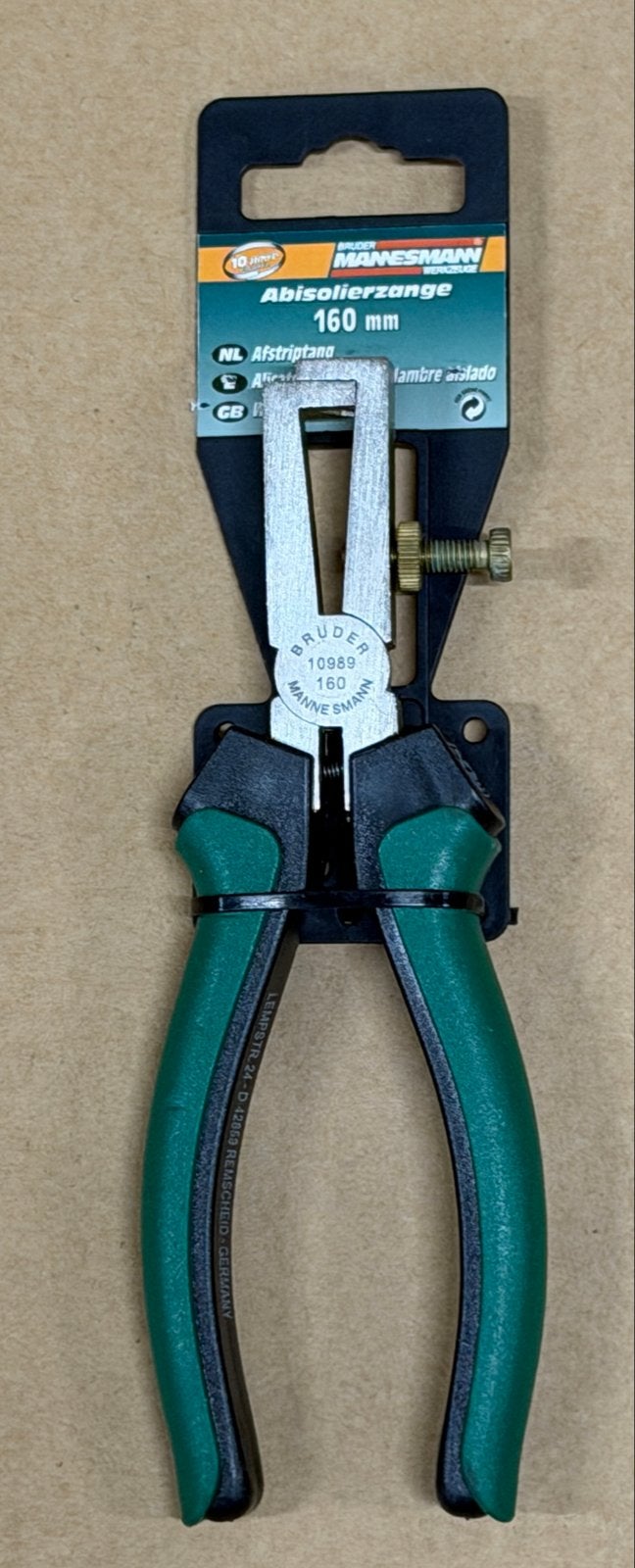 Nieuwe Brüder Mannesmann afstriptang 160 mm, Doe-het-zelf en Verbouw, Ophalen of Verzenden, Nieuw, Tang, Overige merken