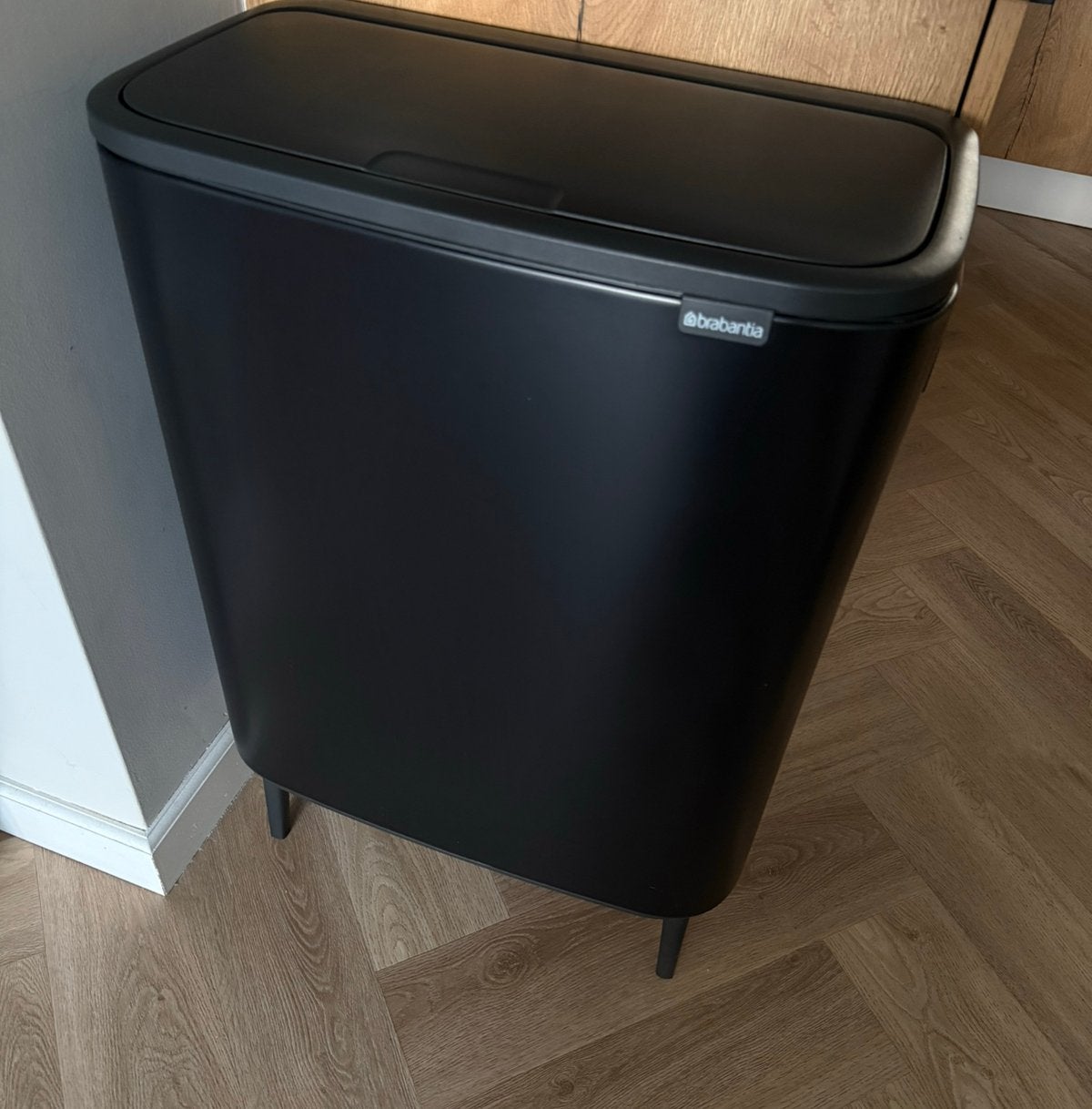 Brabantia prullenbak 60l, 40 liter of meer, Ophalen, Zo goed als nieuw, Rvs