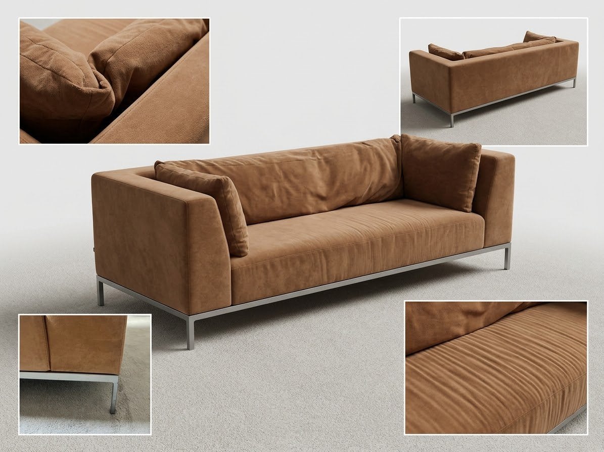 Ligne Roset "Ted" bank, Overige materialen, Gebruikt, Driepersoons, 75 tot 100 cm