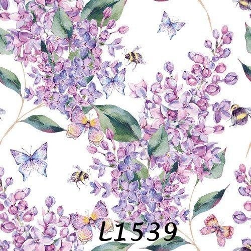 Servetten decoupage/bullet journal- seringen vlinders L1539, Verzenden, Nieuw