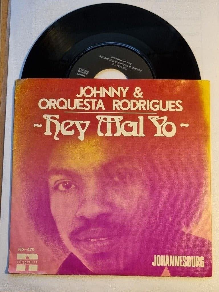 single Johnny Rodrigues HEY MAL YO grote hit uit 1973 super, 7 inch, Ophalen of Verzenden, Zo goed als nieuw, Pop