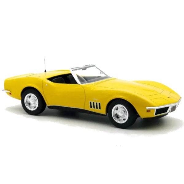 Chevrolet Corvette 1969 Daytona Geel Modelauto 1/18 Norev, Auto, Norev, Ophalen of Verzenden, Norev