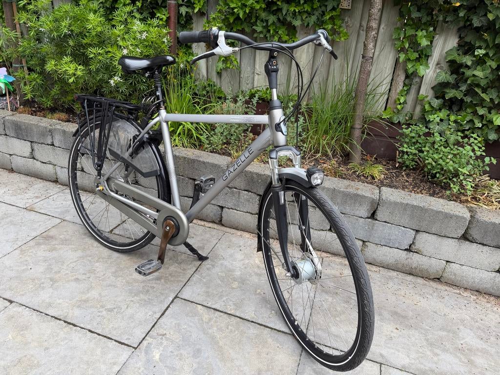 Gazelle Paris C7+ comfort herenfiets, Velgrem, Versnellingen, Ophalen of Verzenden, Gazelle