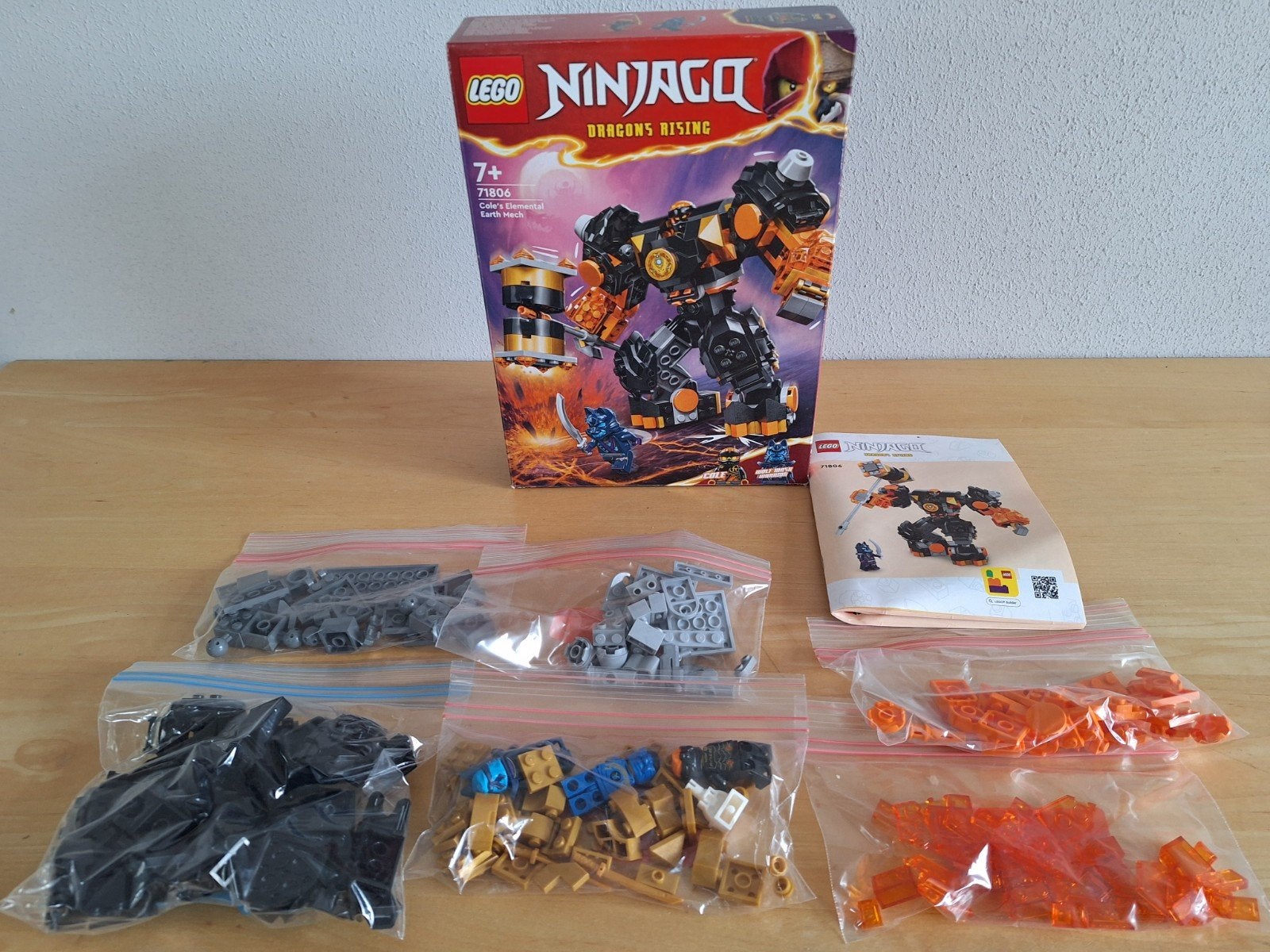 LEGO Ninjago 71806 Cole's Elementaire Aardemecha - Compleet, Verzenden, Zo goed als nieuw