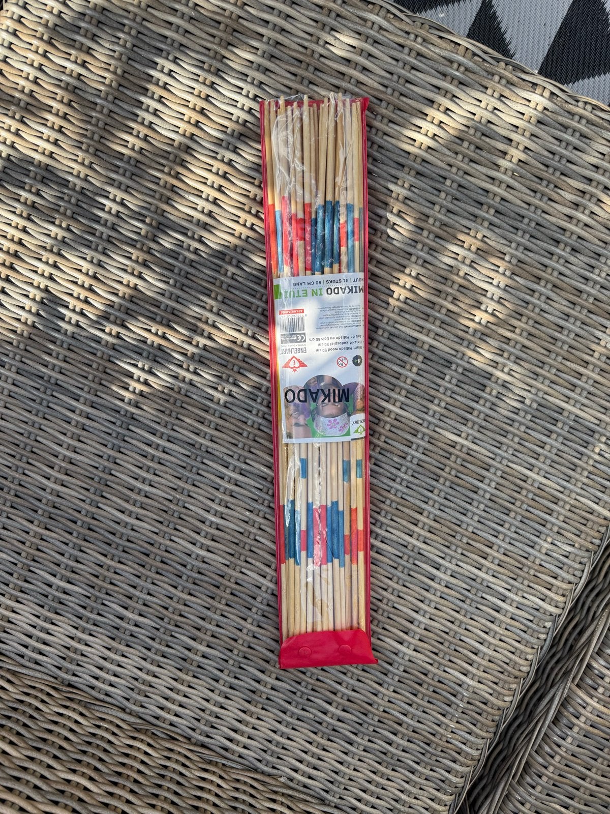 Mikado spel in etui - Klassiek behendigheidsspel, Hobby en Vrije tijd, Gezelschapsspellen | Bordspellen, Een of twee spelers, Ophalen