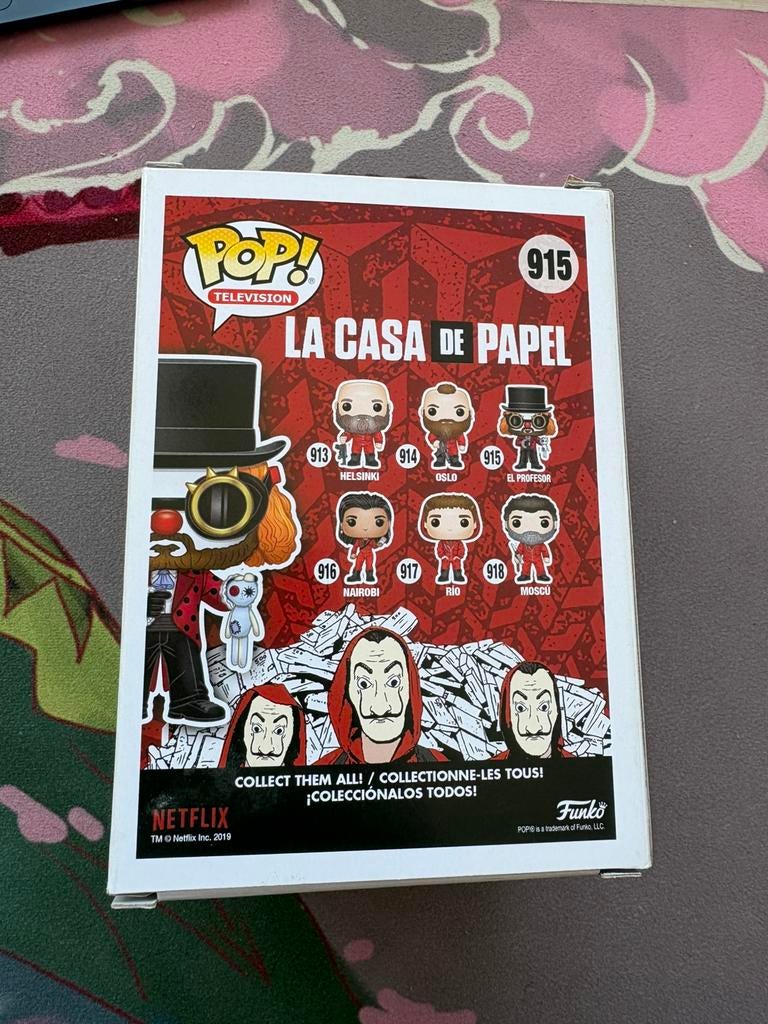 Funko Pop! 915 El Profesor La Casa de Papel Money Heist Box, Verzamelen, Poppetjes en Figuurtjes, Funko Europe, Ophalen of Verzenden