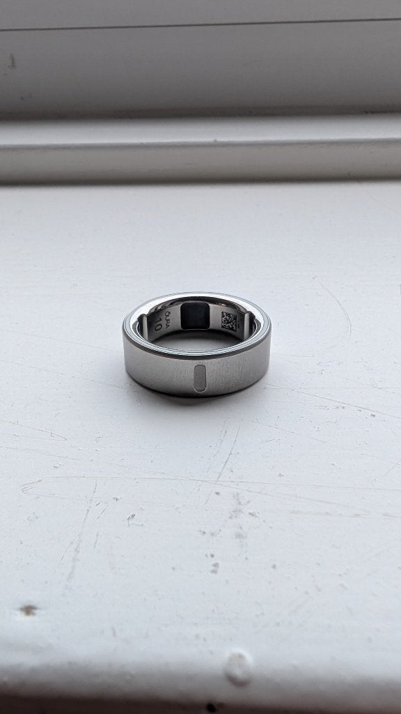 Oura Ring 4 – Brushed Silver – Size 10, IOS, Oura ring, Ophalen of Verzenden, Zo goed als nieuw