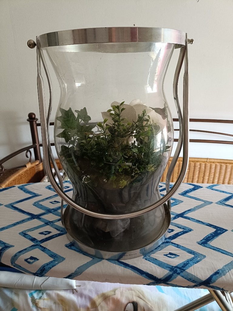 Riviera Maison windlicht, Huis en Inrichting, Woonaccessoires | Kandelaars en Kaarsen, Ophalen, Windlicht, Gebruikt, Rivièra Maison