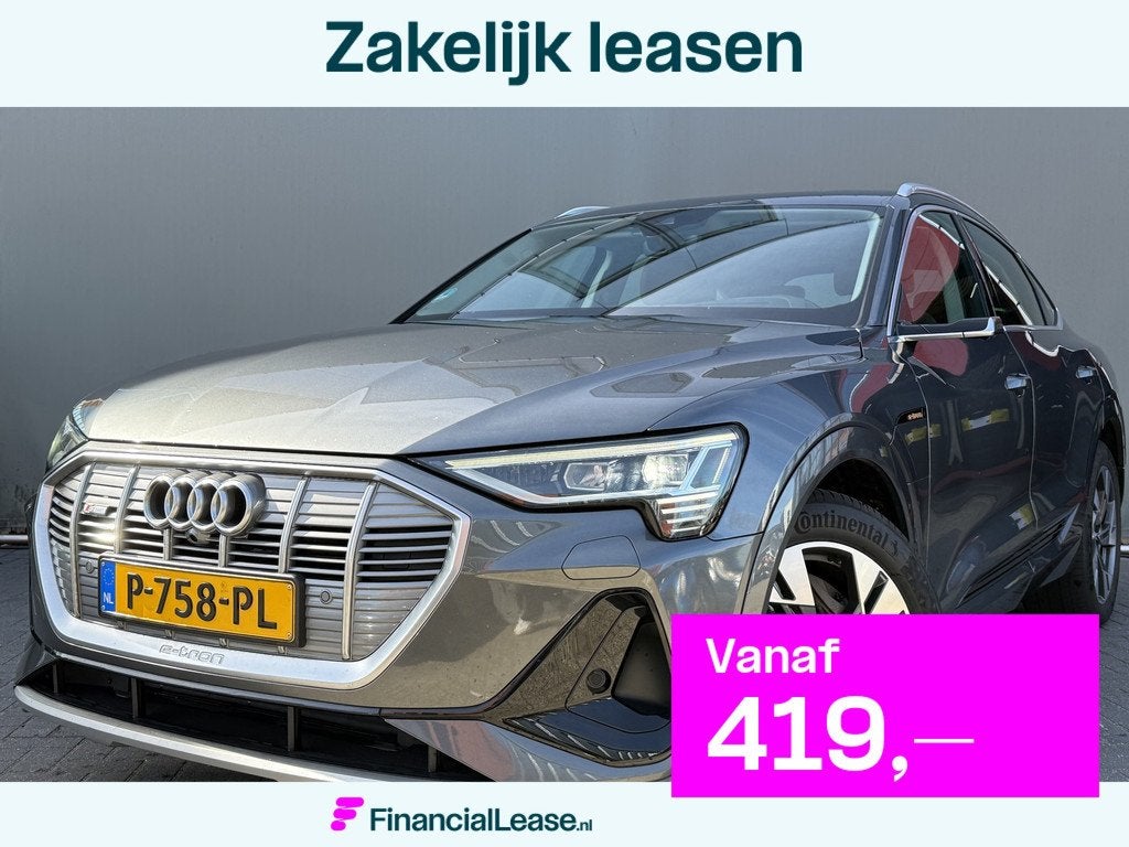 Audi e-tron Sportback BWJ 2021 55 quattro408 PK edition 95 k, Automaat, Huisgarantie, Met garantie (alle), Leder