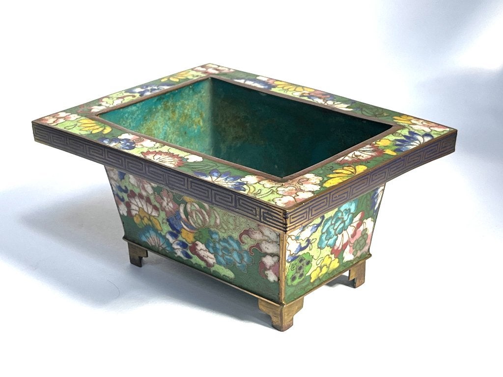 Late Qing-dynastie Chinese Cloisonne Planter Pot Jardiniere, Ophalen of Verzenden