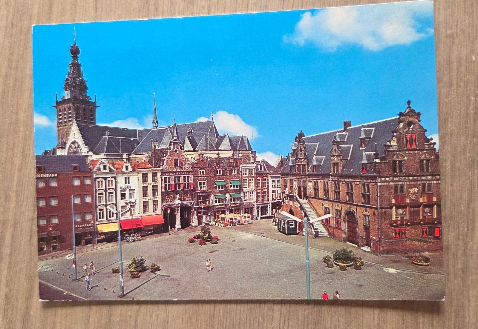 Oude Ansichtkaart Nijmegen Grote Markt Stevenskerk Waag, Ophalen of Verzenden, 1960 tot 1980, Ongelopen, Gelderland