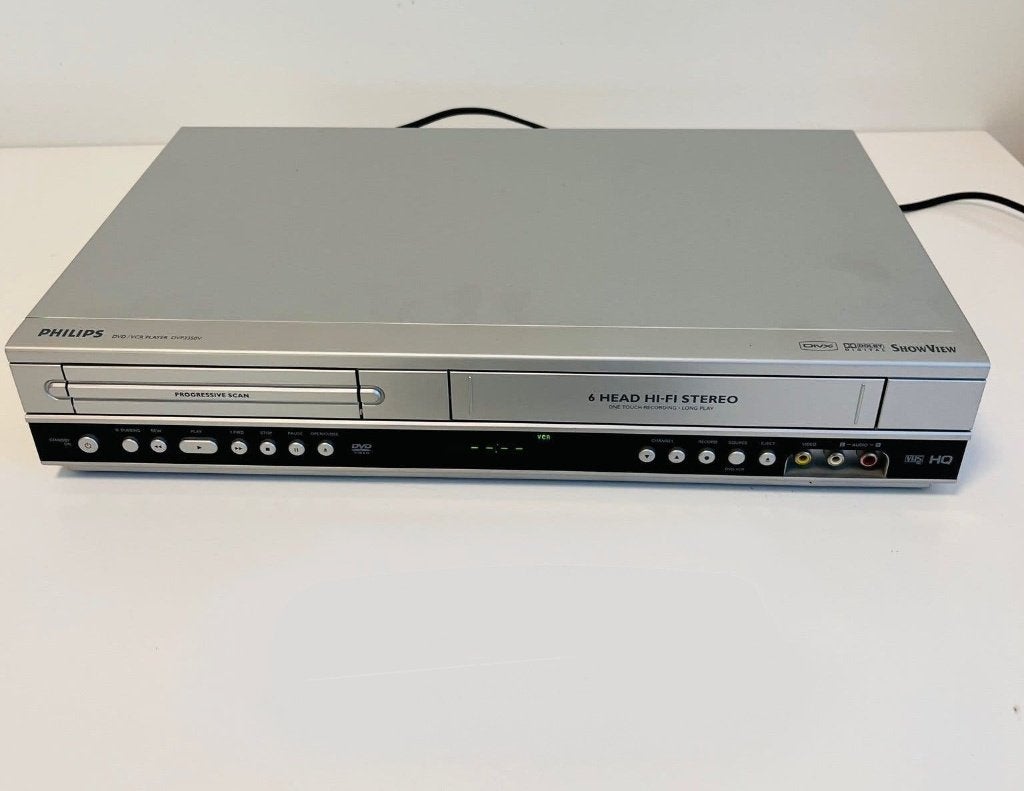 Philips 6 koppen Hifi Stereo DVD - Videorecorder, Ophalen of Verzenden, Gebruikt, VHS-speler of -recorder