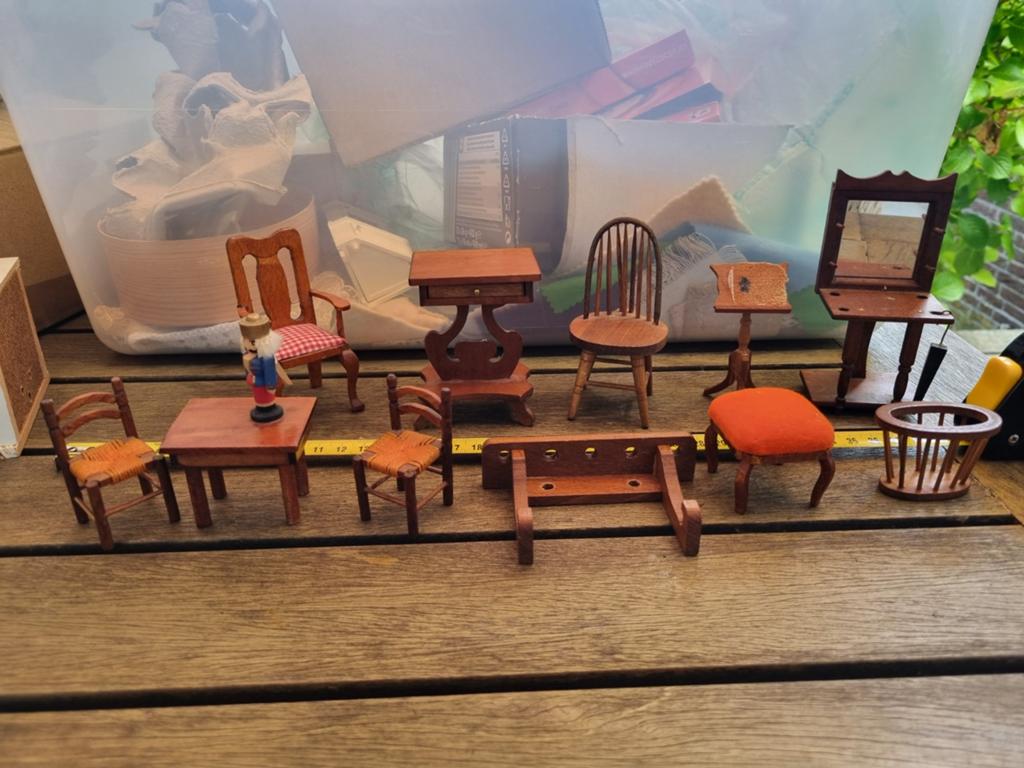 Miniatuur meubels voor poppenhuis of decoratie, Ophalen of Verzenden