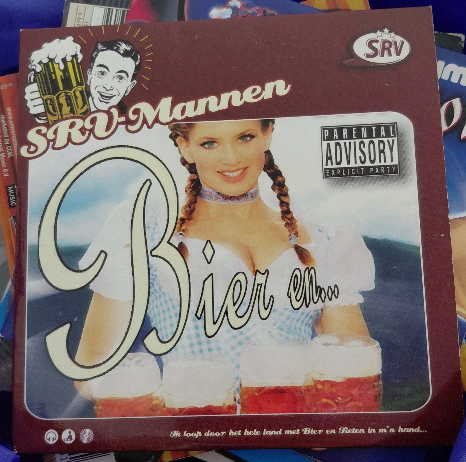 SRV-Mannen - Bier en... CD berkmusic de koets bavaria, Ophalen of Verzenden, Gebruikt, Nederlandstalig