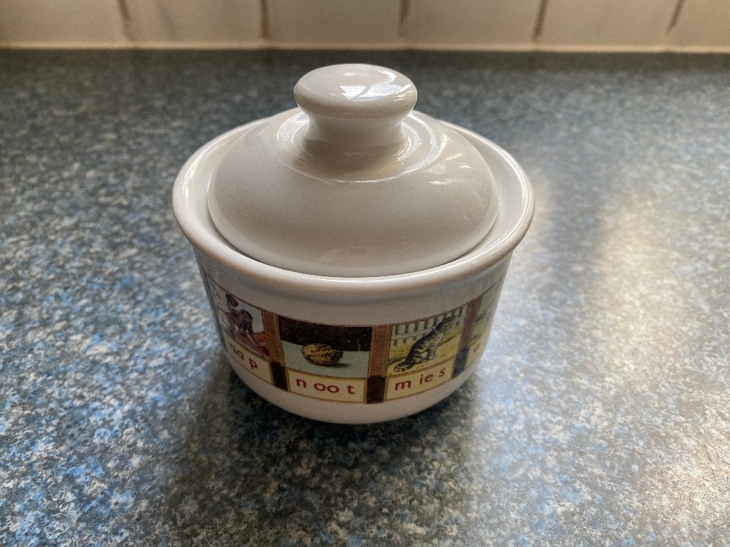 te koop suiker pot aap noot mies, Ophalen, Overige merken, Nieuw, Aardewerk