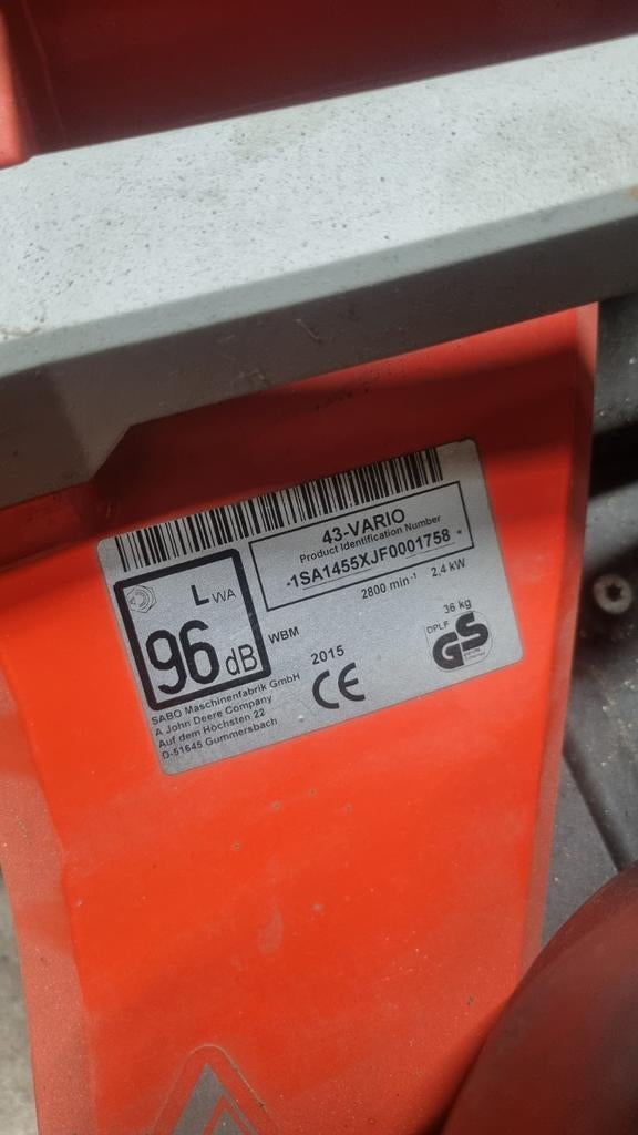 Sabo grasmaaier, Ophalen of Verzenden, Zo goed als nieuw