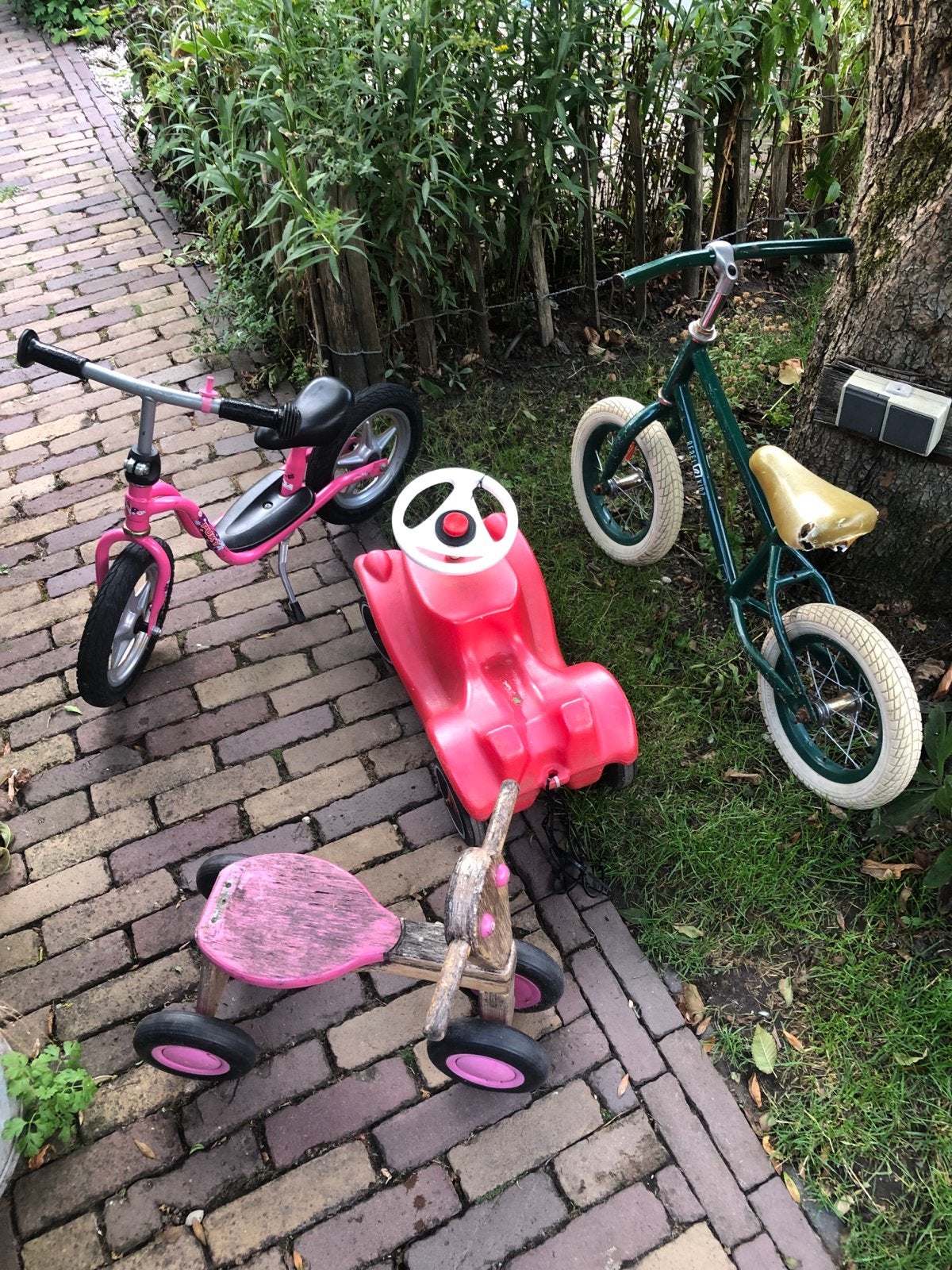 Kinderfietsjes en loopfietsjes - Set van 4, Ophalen of Verzenden, Gebruikt, Minder dan 16 inch