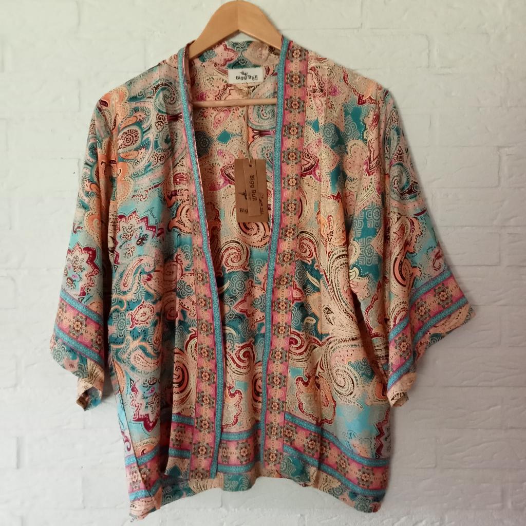 Big Bull paisley kimono nieuw met kaartje, Maat 38/40 (M), Overige kleuren, Verzenden, Nieuw