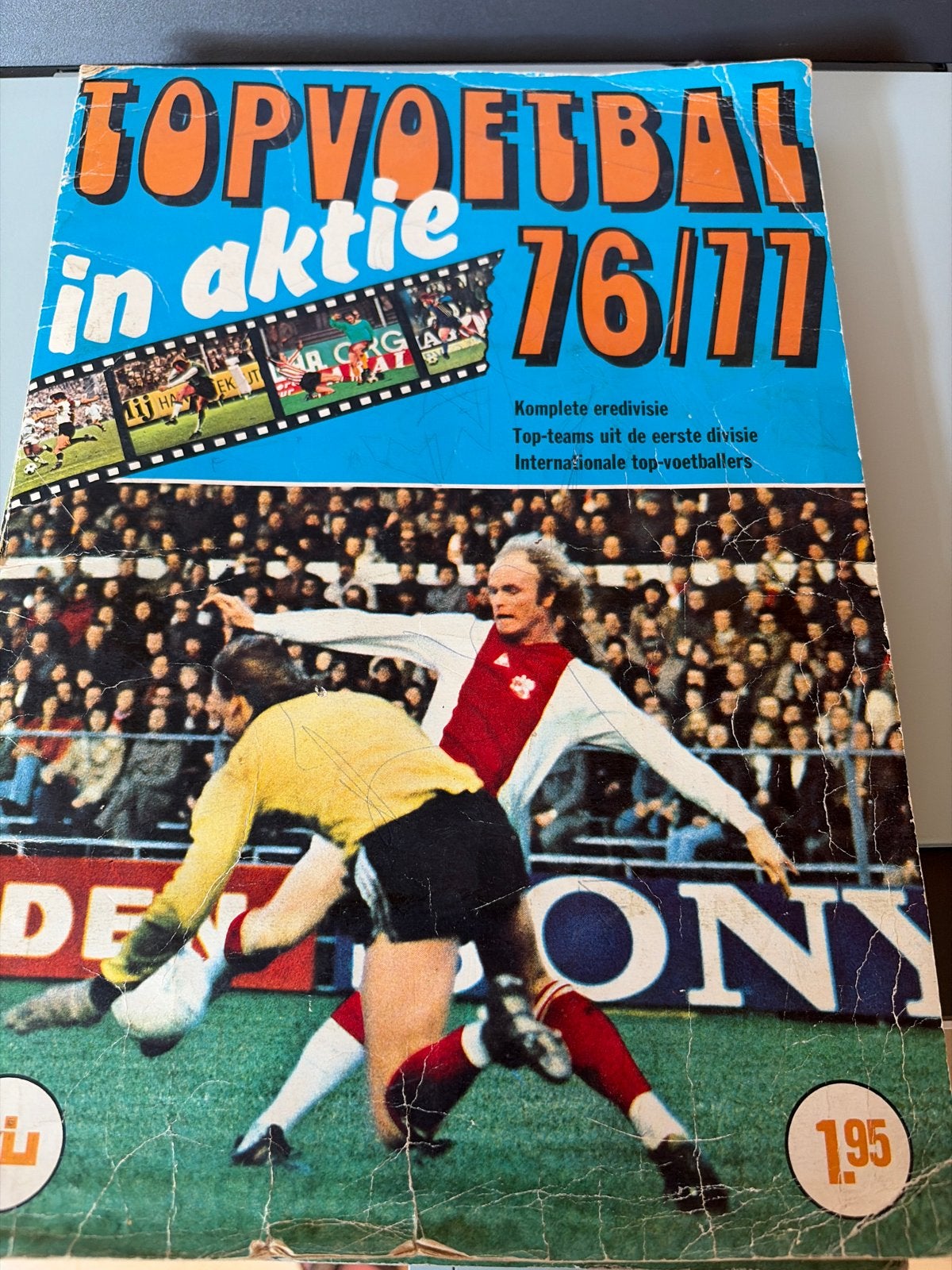Topvoetbal in Aktie 76/77 - Incompleet album, Ophalen, Gebruikt, Overige binnenlandse clubs, Boek of Tijdschrift
