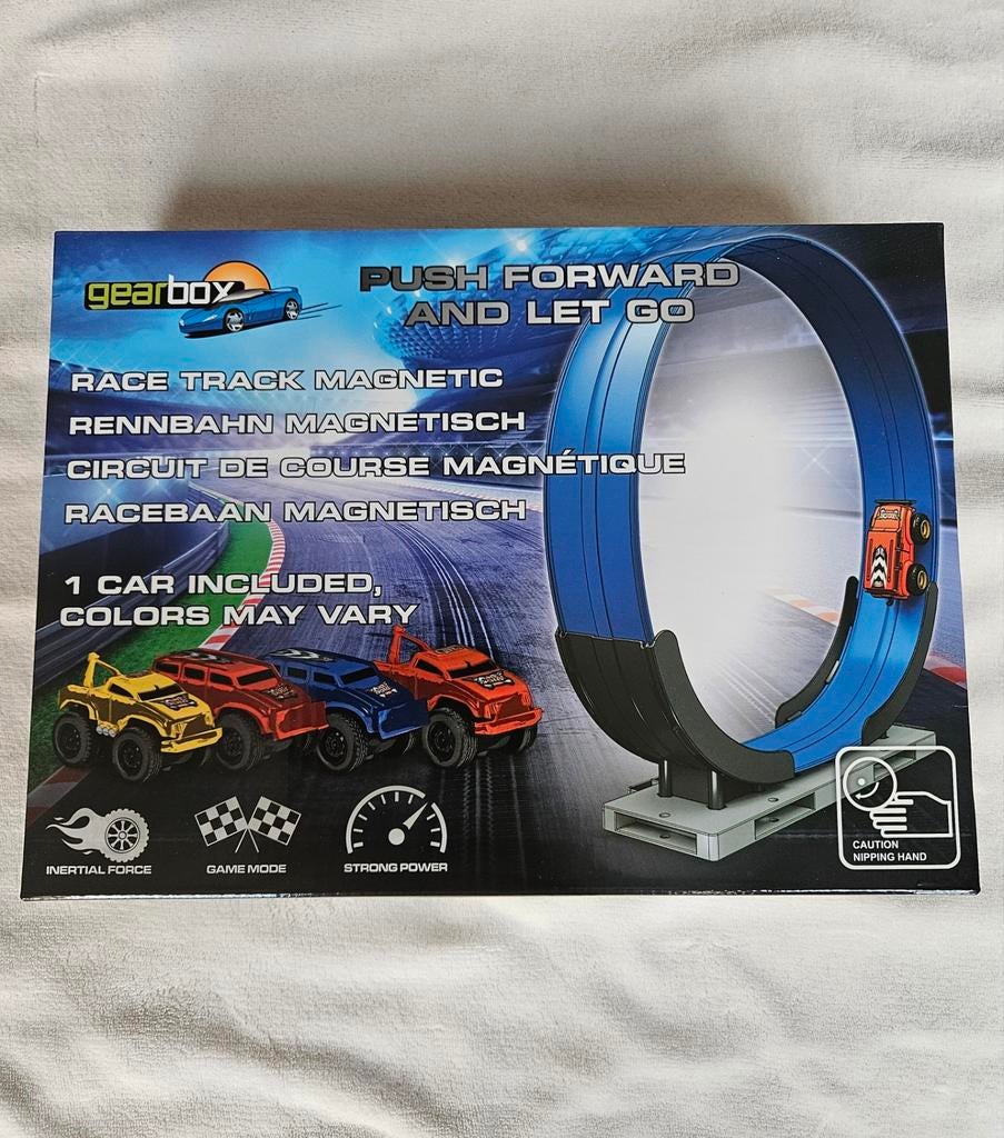 Nieuwe Gearbox Race Track Magnetic Racebaan met Looping, Overige merken, Racebaan, Nieuw, Ophalen of Verzenden