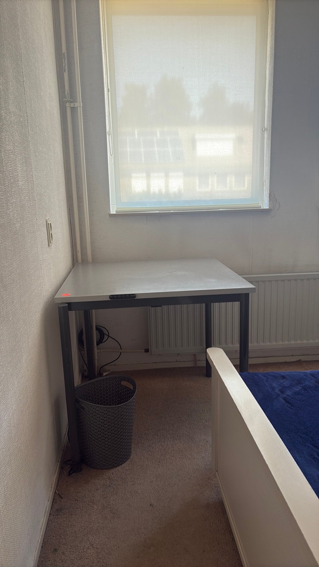 Bureaustoel en tafel bureau, Ophalen, Gebruikt, Zwart
