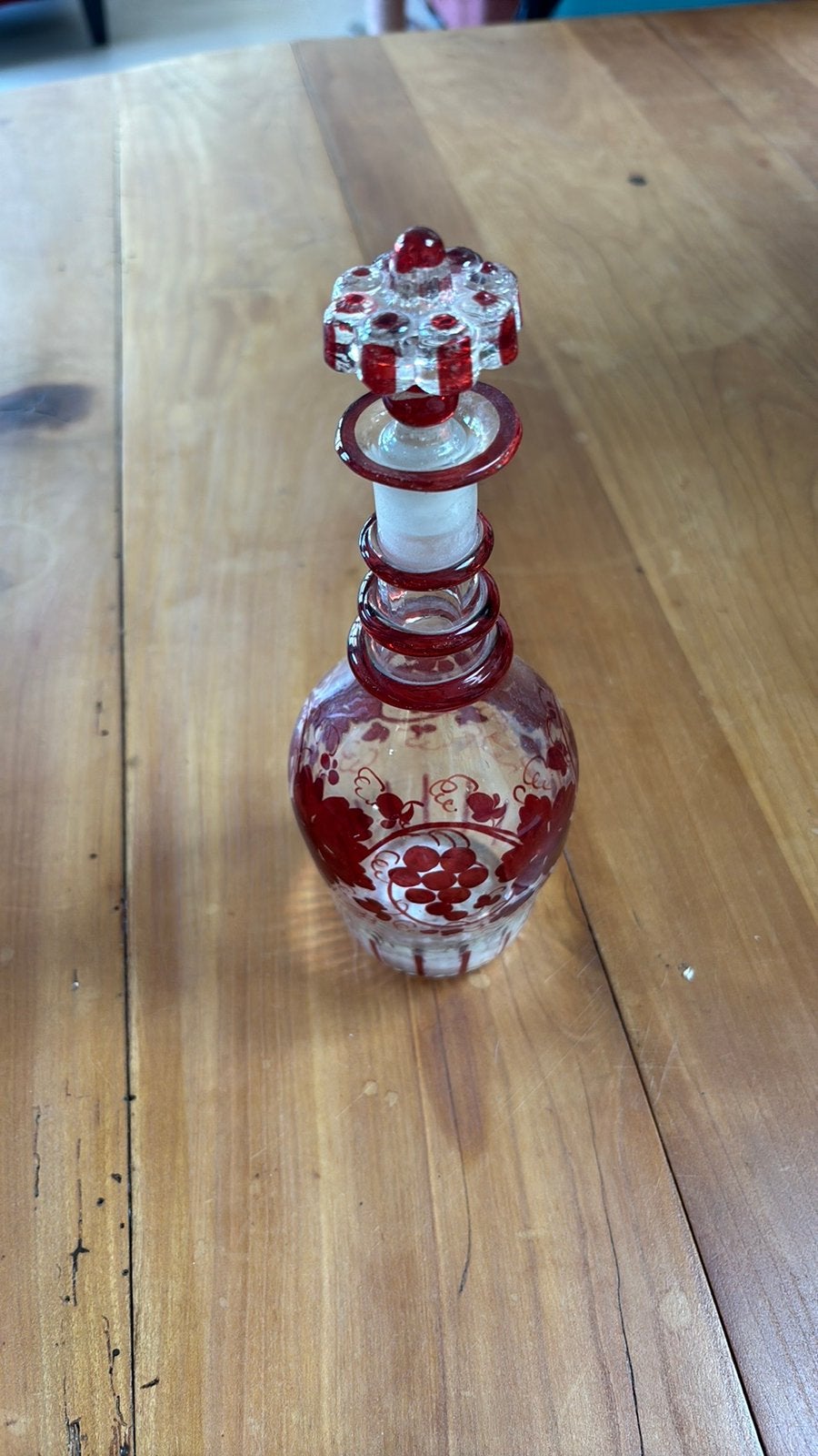 Prachtige karaf van Boheems kristal, Antiek en Kunst, Ophalen of Verzenden