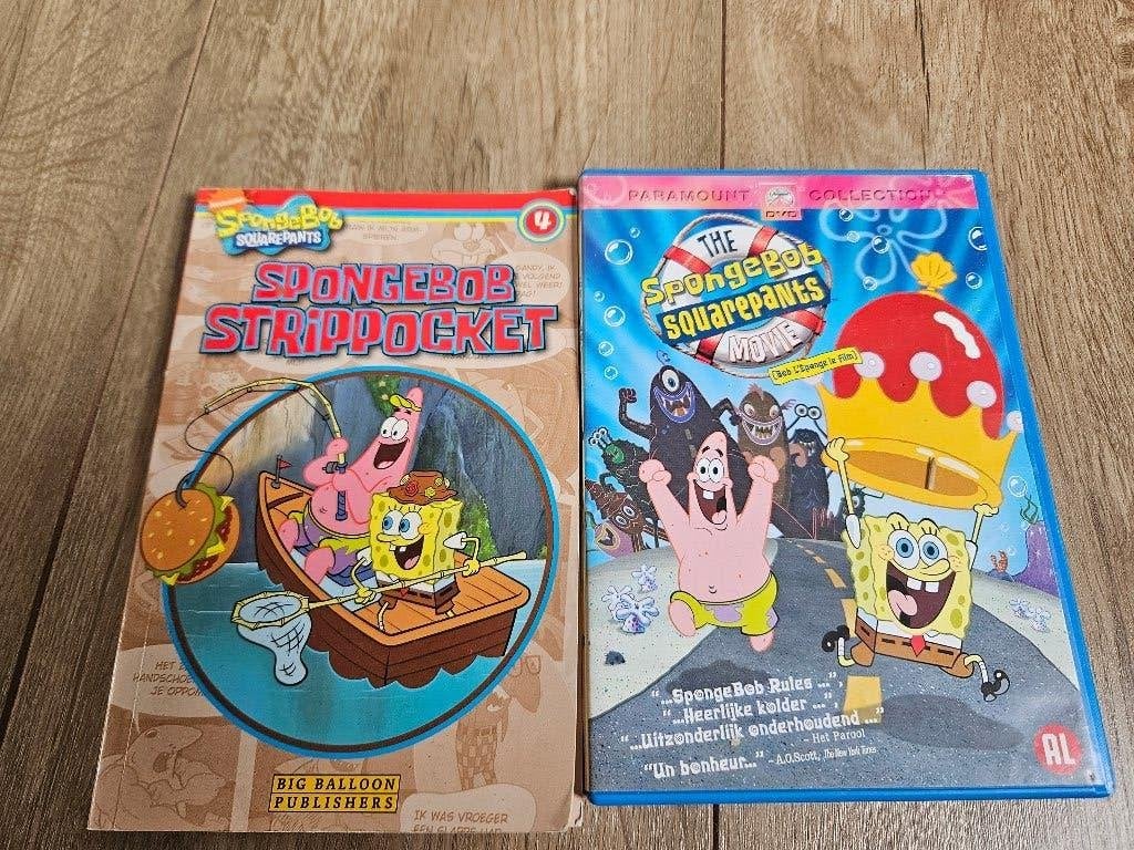 Dvd + stripboekje van spongebob, Animatie, Alle leeftijden, Overige soorten, Zo goed als nieuw