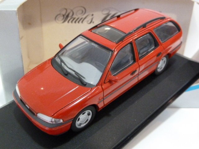 Minichamps Ford Mondeo MkI Turnier Rood 1993 1:43 430082010, Ophalen of Verzenden, Zo goed als nieuw, Auto, MiniChamps