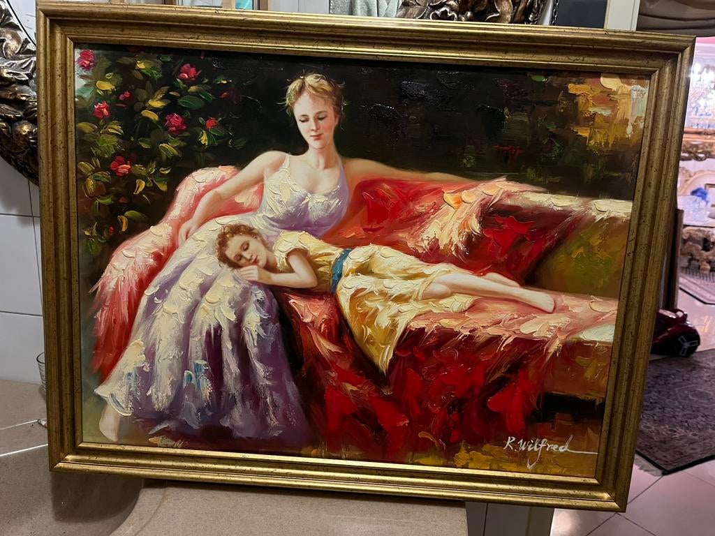 Olieverf portret schilderij, Ophalen of Verzenden