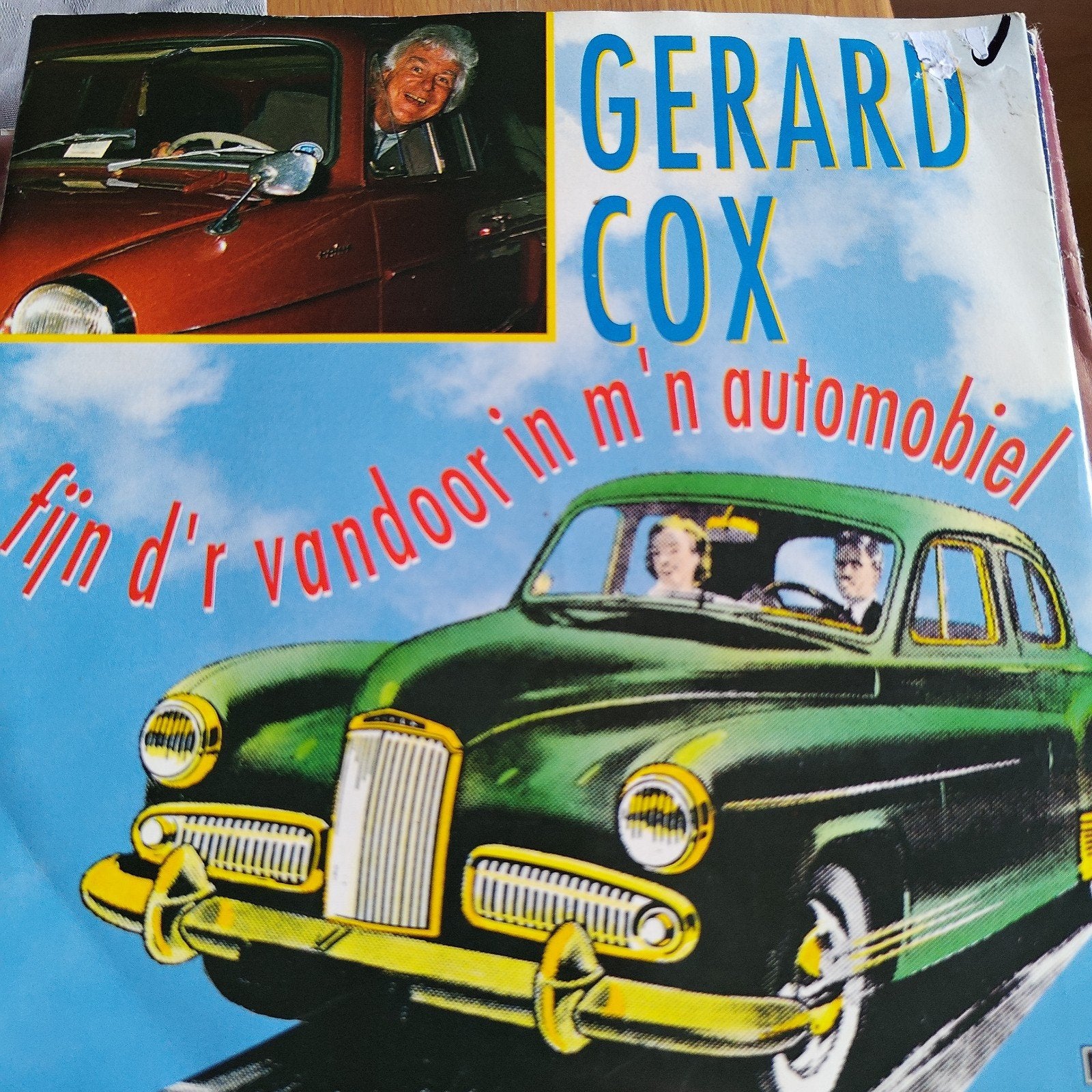 Gerard Cox - Fijn d'r vandoor in m'n automobiel (Single), Ophalen of Verzenden, Gebruikt, 7 inch